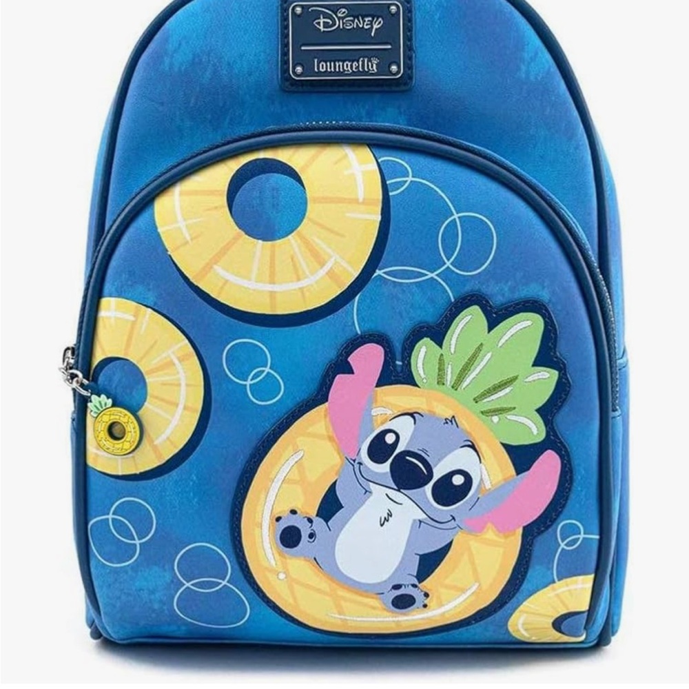 Loungefly Blue Pineapple Stitch Kids Backpack